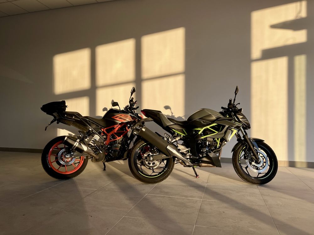 KTM Kawasaki Wynajem motocykli 125 na Kat. B