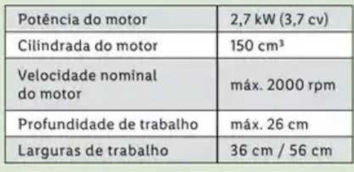 Motoenchada Parkside Gasolina  com garantia