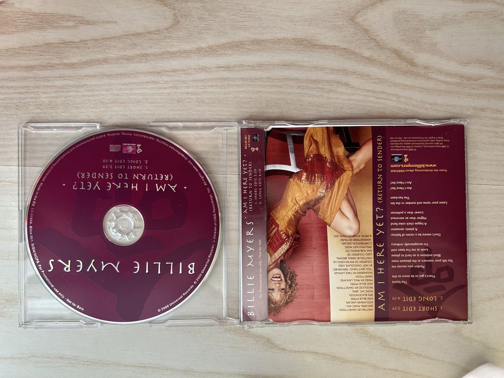 CD Single Billie Meyers: Am I here yet?