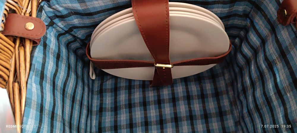 Wiklinowy kosz piknikowy SUMMERTIME 4 os