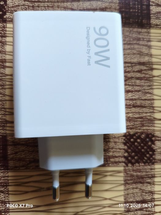 Турбо зарядка Xiaomi 90W + кабель Type C (6A) MDY-12-EH.