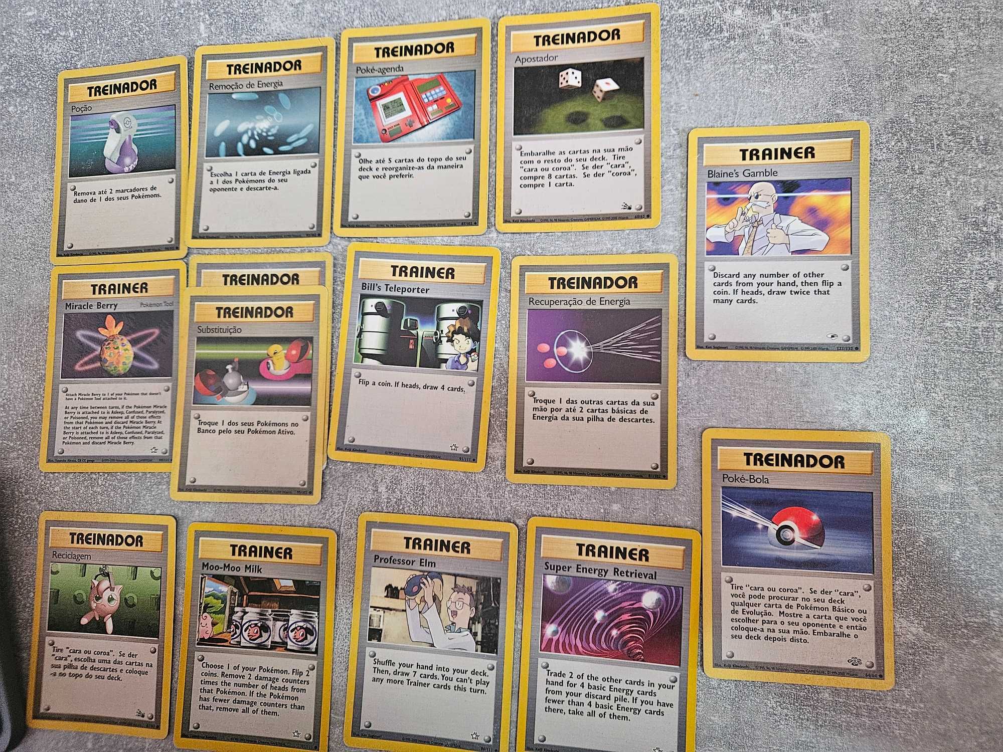 Cartas pokemon ano 1990 _ 1999