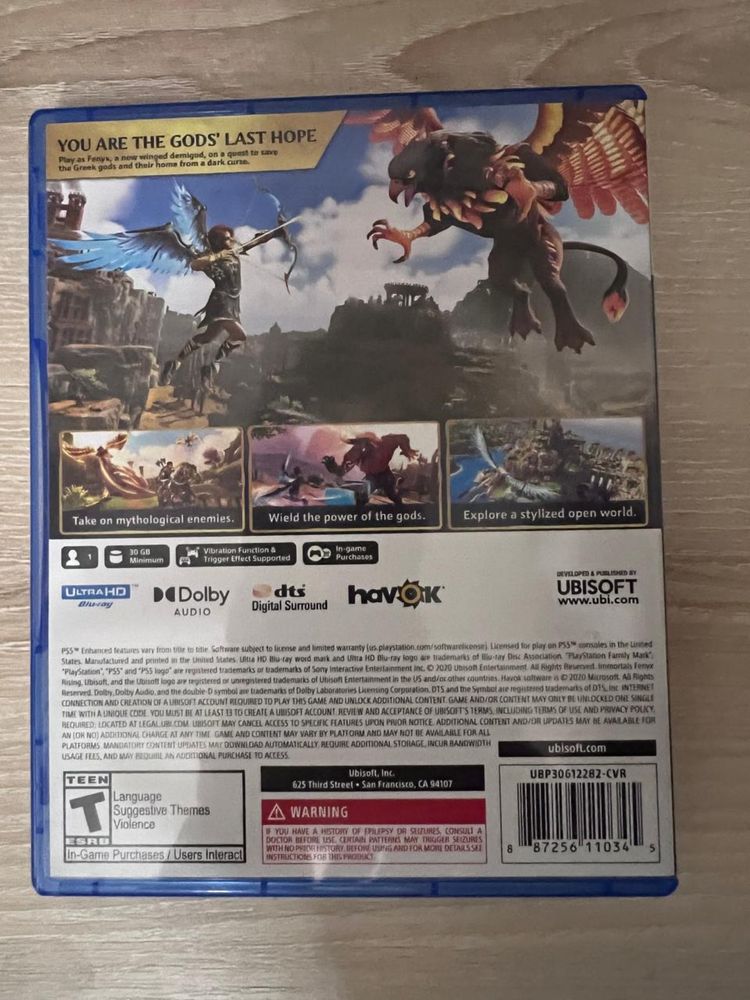 Продам Immortals Fenyx Rising (PS5) English version