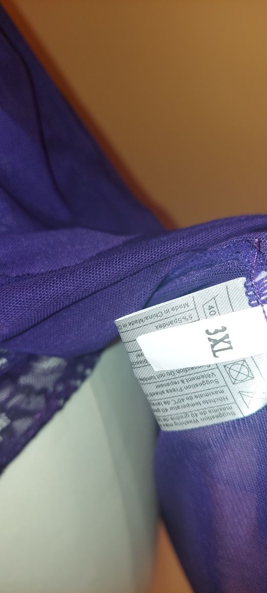 Halka z body koronkowym 3XL,na każdy biust vintage