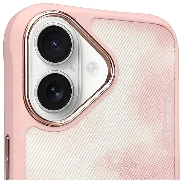 Etui Nimmy Big Eyed Pet 2.0 Cat na iPhone 16 - różowe