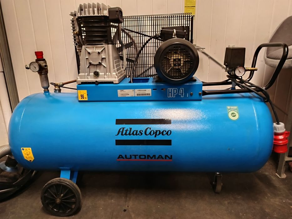 Włoski Kompresor sprężarka dwutłokowa Abac 200l 3kw