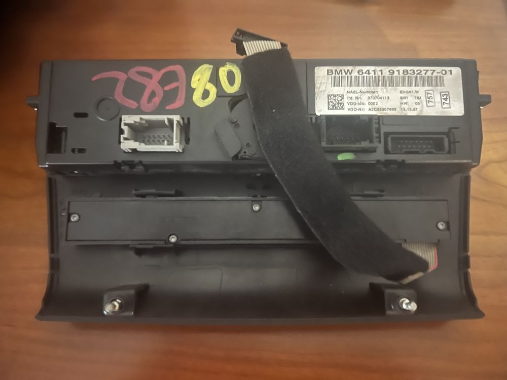 Controlador ar condicionado + painel BMW E82