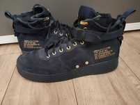 Nike SF Air Force 1 Mid Obsidian Metalic Gold size 49,5
