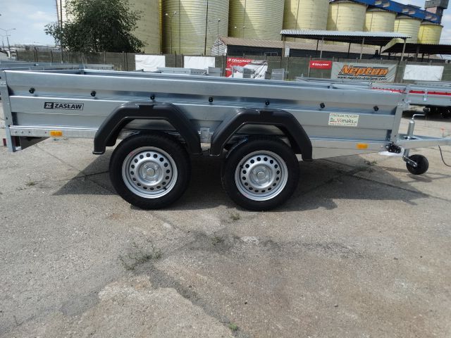 Zaslaw 265 T  Przyczepka samochodowa ZASŁAW 265x132x35,spawana,mocna,kiprowana,Brzeg