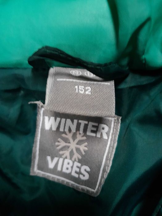 kurtka dziewczęca szmaragdowa  Pocopiano Winter 152cm