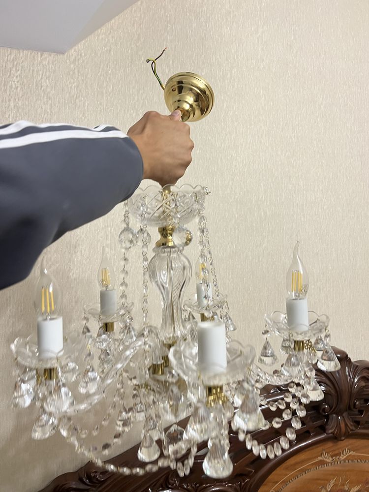 Люстра хрустальна чехія