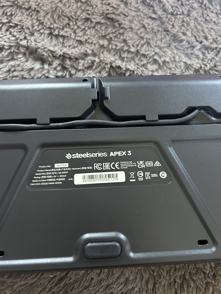 Klawiatura membranowa steelseries apex 3