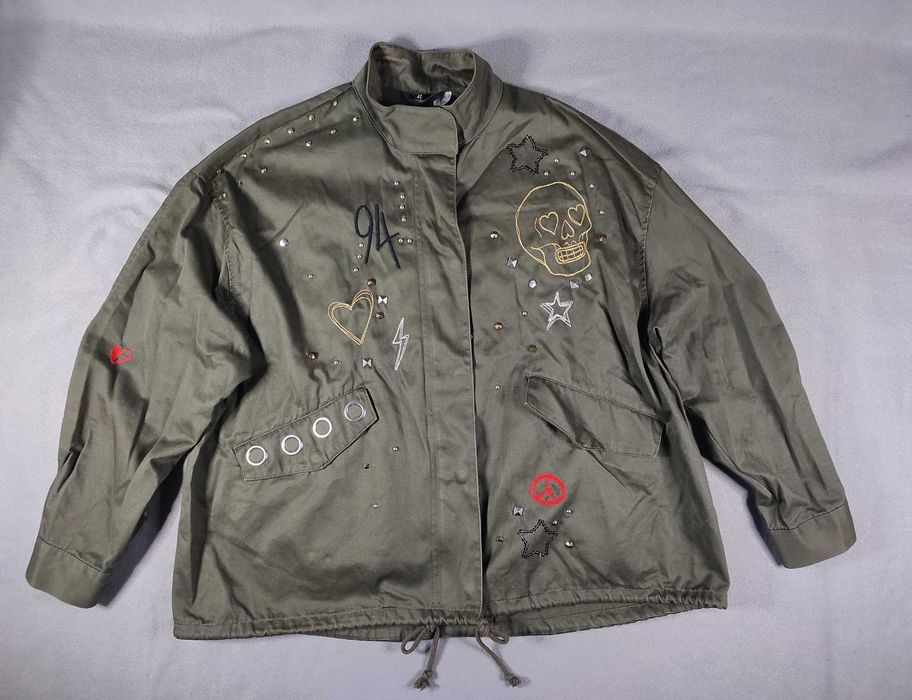 Женская куртка H&M DIVIDED, размер EUR 38, в стиле пэчворк