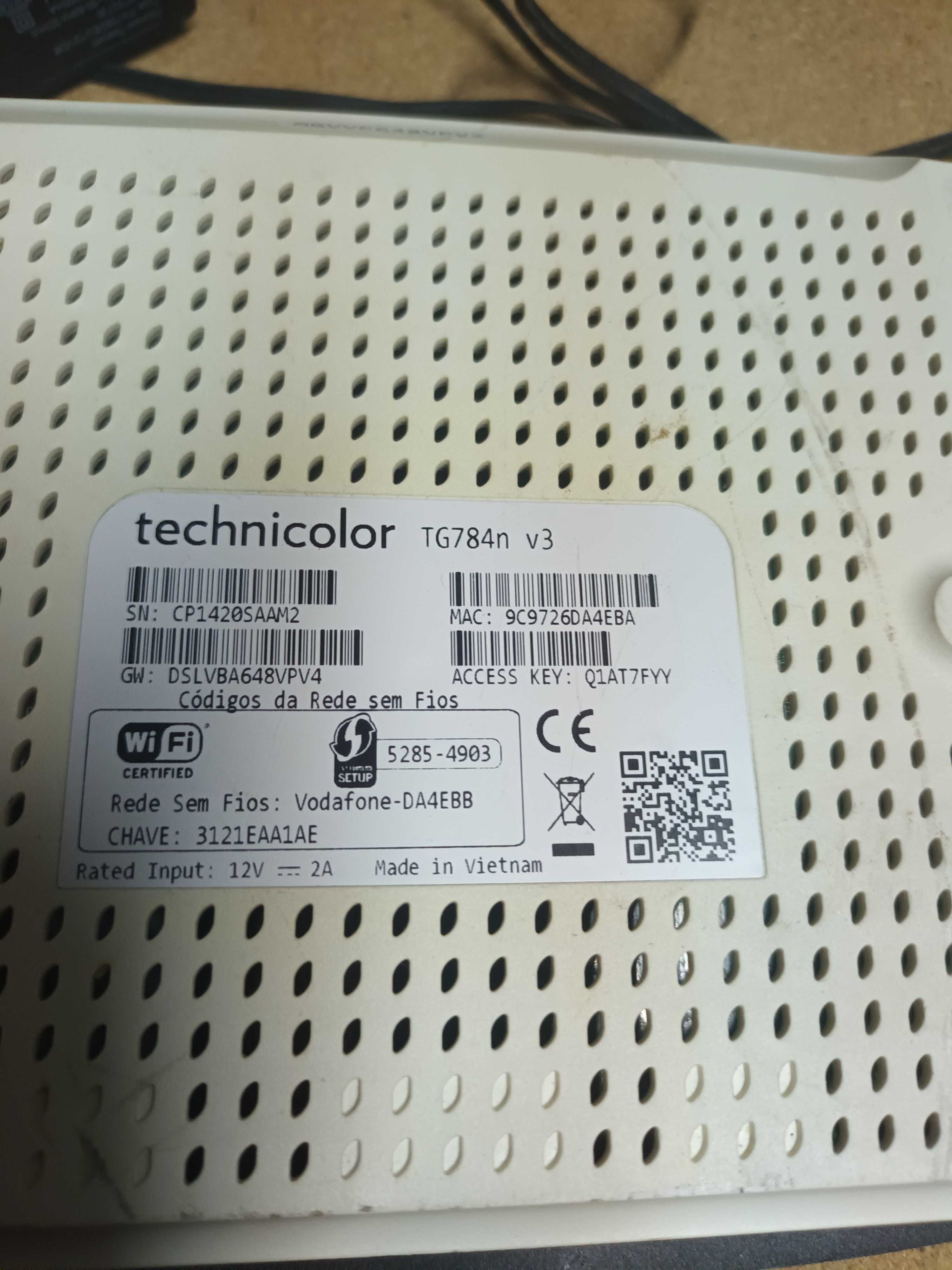 Router technicolor tg784n v3