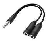 Adapter Jack męski na 2x jack 3,5mm Audio Kabel 21cm * Wejherowo
