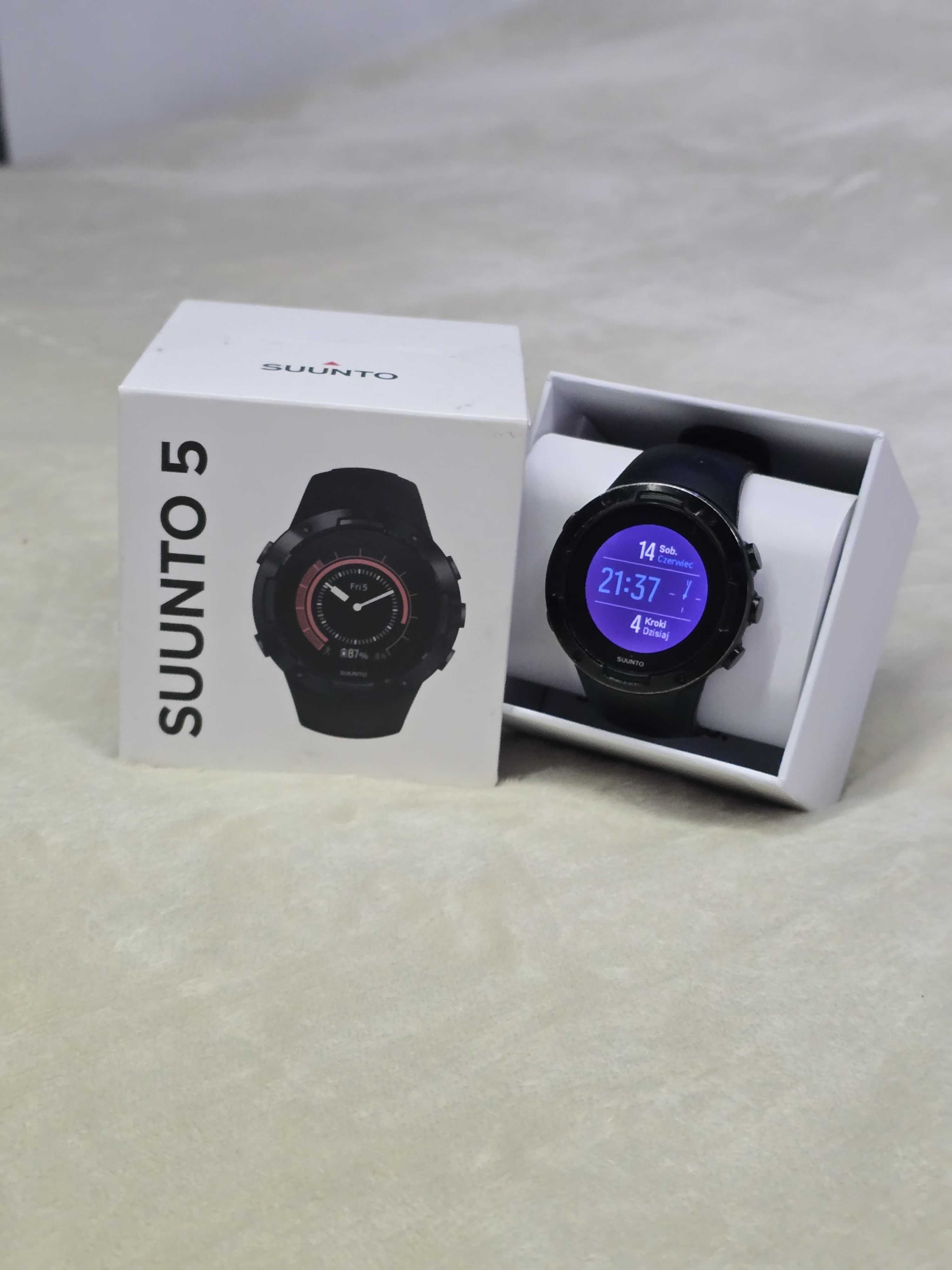 Suunto 5 All Black Wytrzymały i funkcjonalny zegarek sportowy