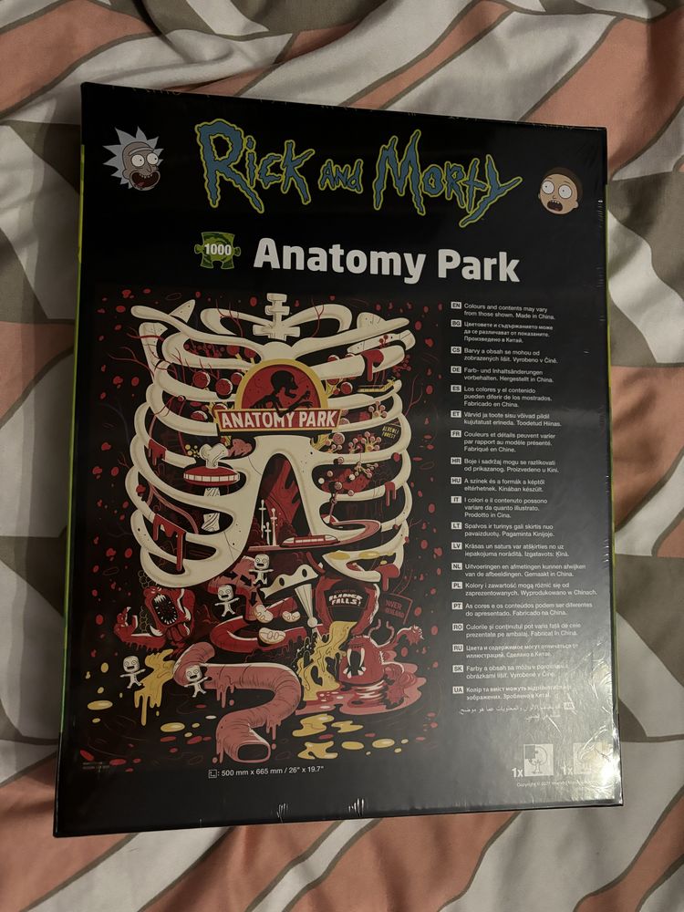 Puzzle 1000 elementów. Rick AND Morty. Anatomy Park Winning Moves