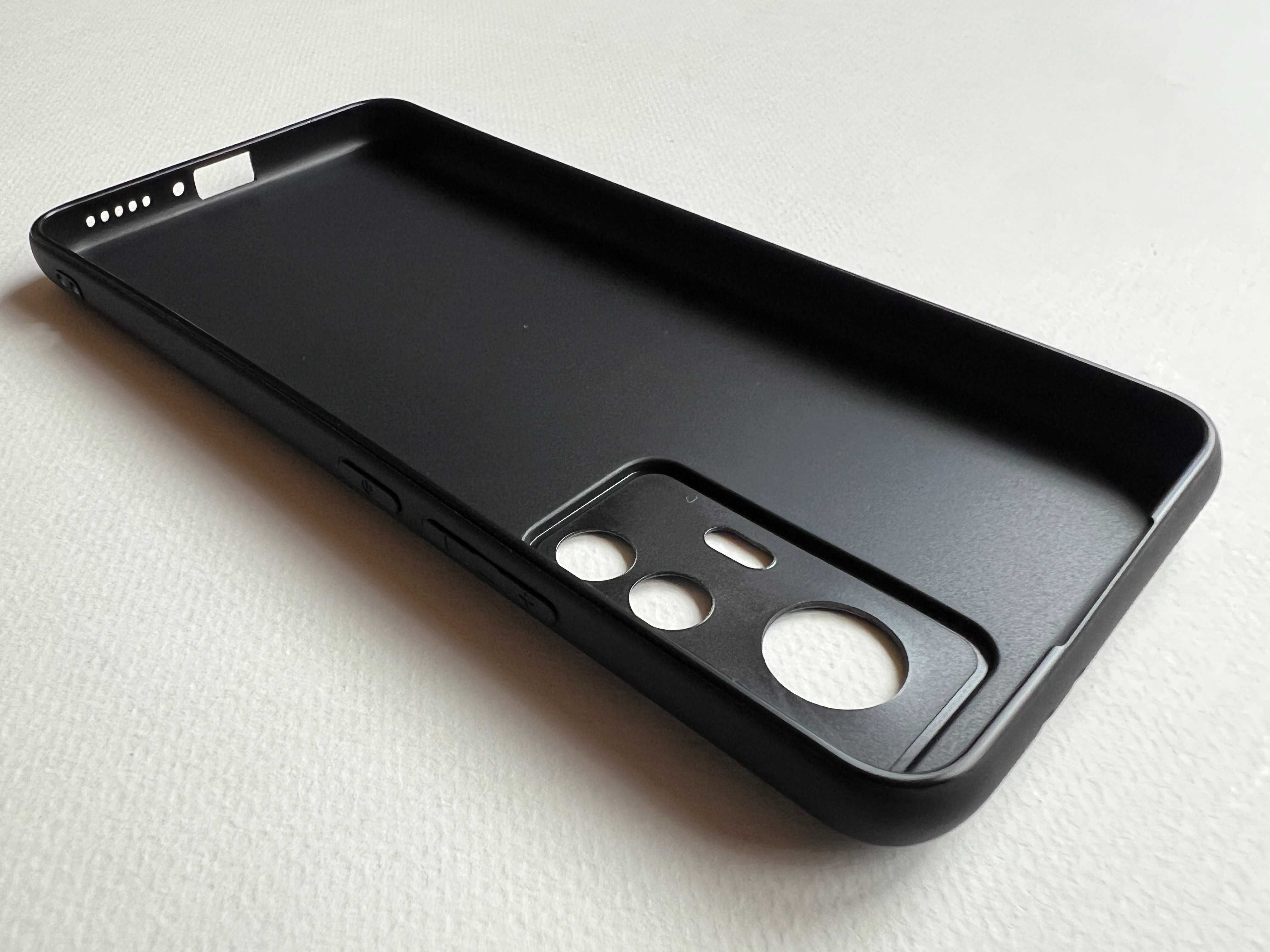 Xiaomi 12T, Xiaomi 12T Pro чохол чорний "Carbon" м'який пластик чехол