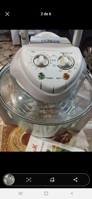 Forno eléctrico,  todo em vidro