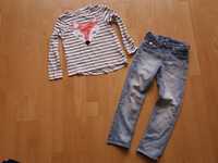 H&m spodnie jeansowe rurki rozm.110