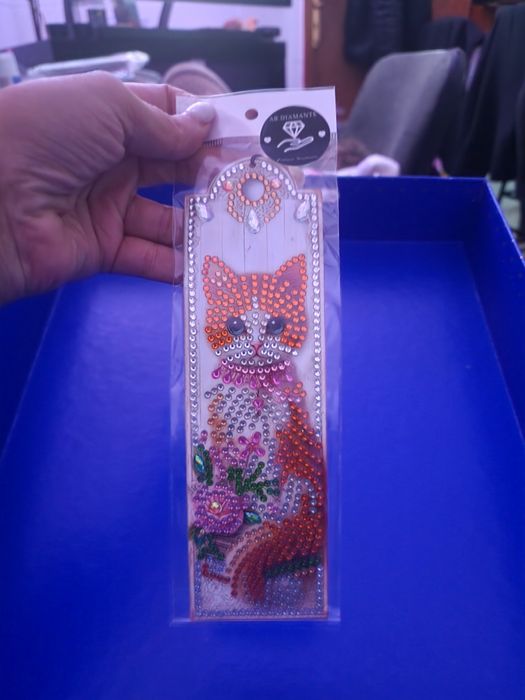 Marcador de livro em pintura diamante