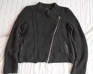 CALVIN KLEIN sweter damski szary o kroju ramoneski r.L/G
