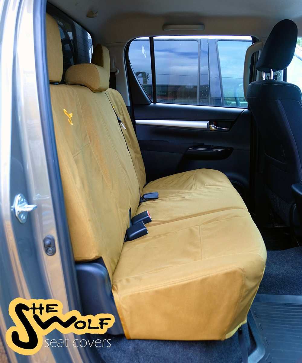 Pokrowce na fotele tylne Toyota Hilux 2016-, Cordura, system MOLLE