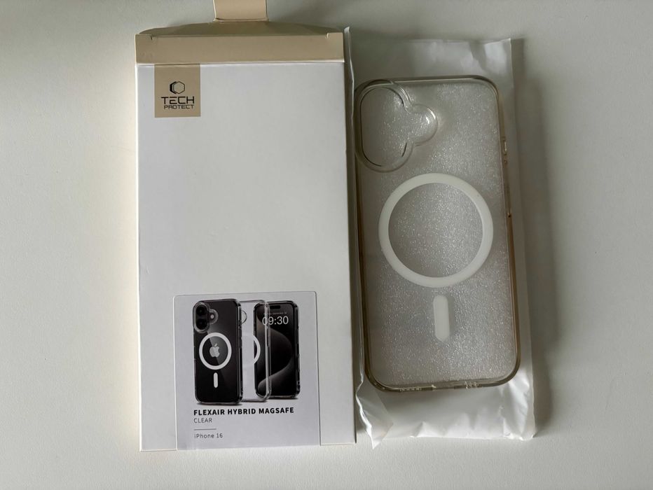 Etui Iphone 16 + szkło hartowane + etui do Airpods pro (Tech-protect)