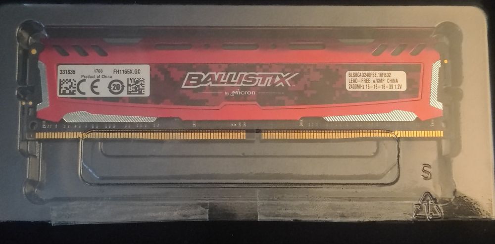 Pamięć RAM ballistix sport 1x8gb 2400mhz CL16