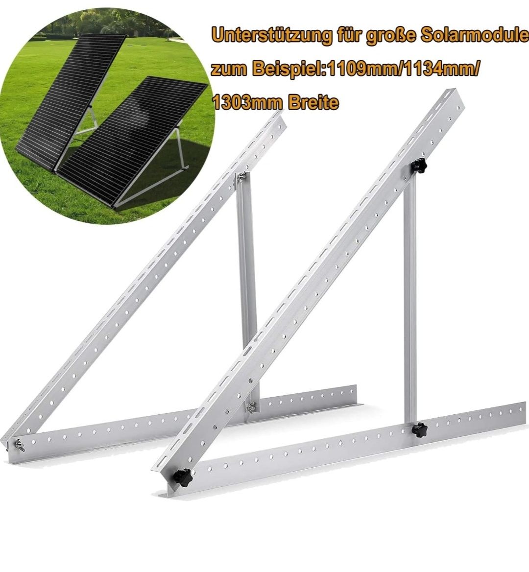 Zestaw 2 wsporników do modułów słonecznych