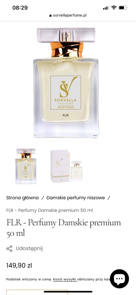 Perfumy FLR Sorvella 50 ml