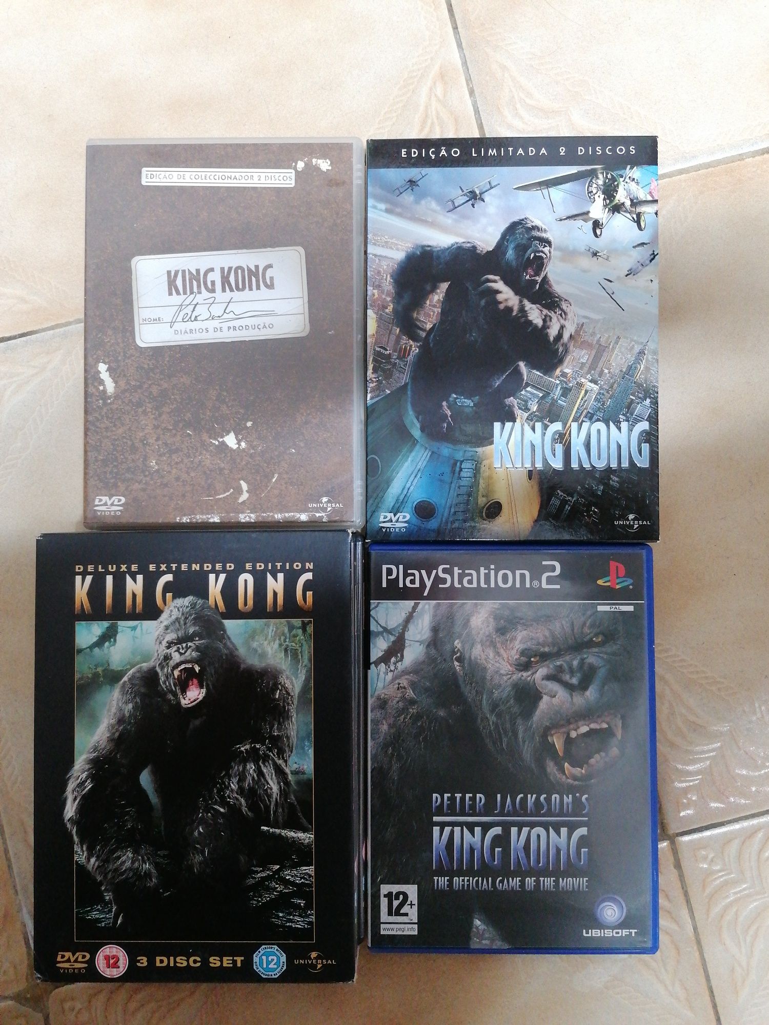 King Kong DVD/edição especial/versão alargada/Playstation 2