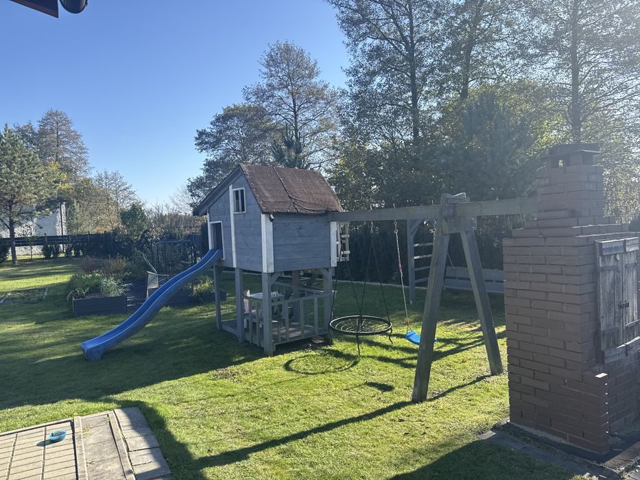 Plac zabaw, drewno, opał