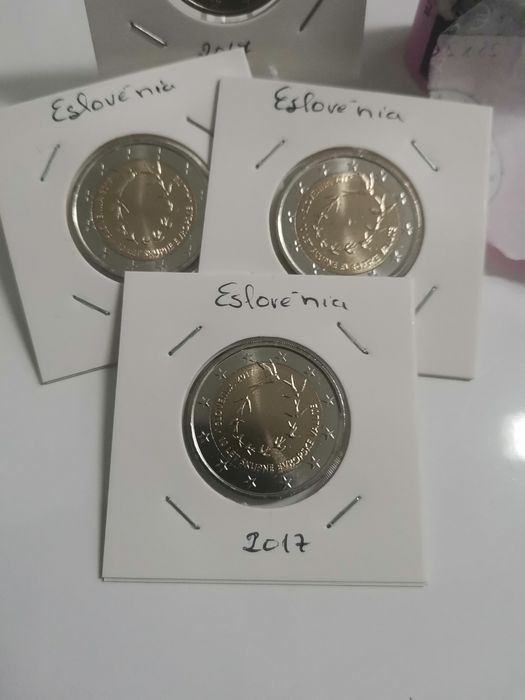 Moeda UNC 2€, comemorativa Eslovénia 2017