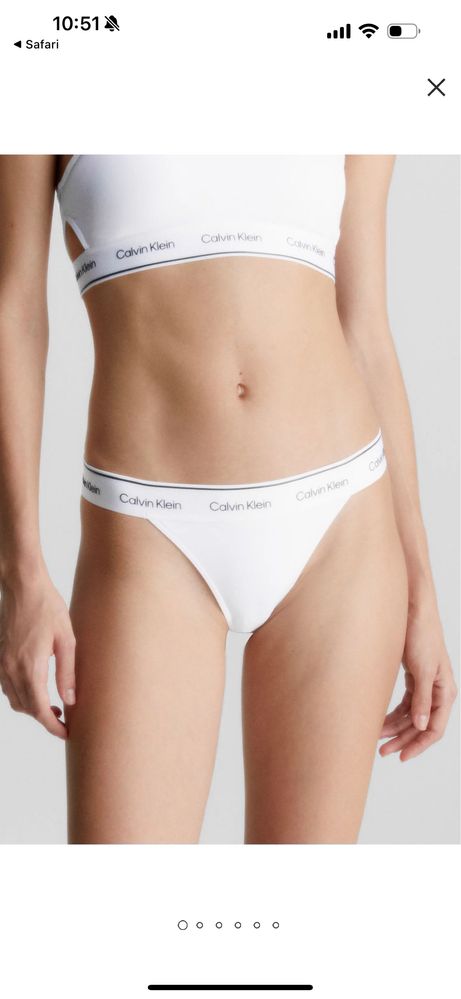 Calvin Klein жіночий білий купальник