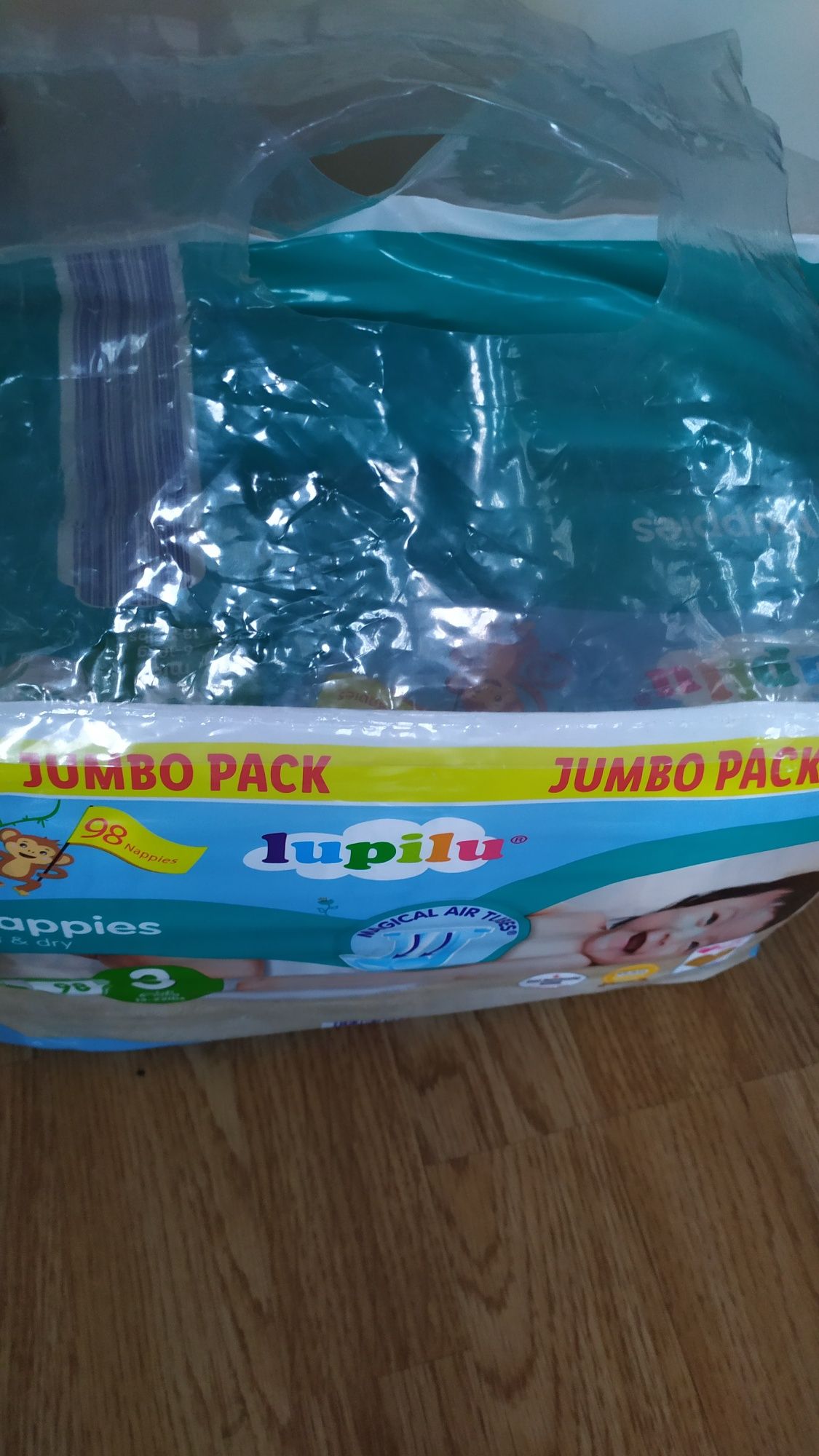 Lupilu 98 штук лупілу 3 Midi подгузники 6-10 кг Jumbo pack