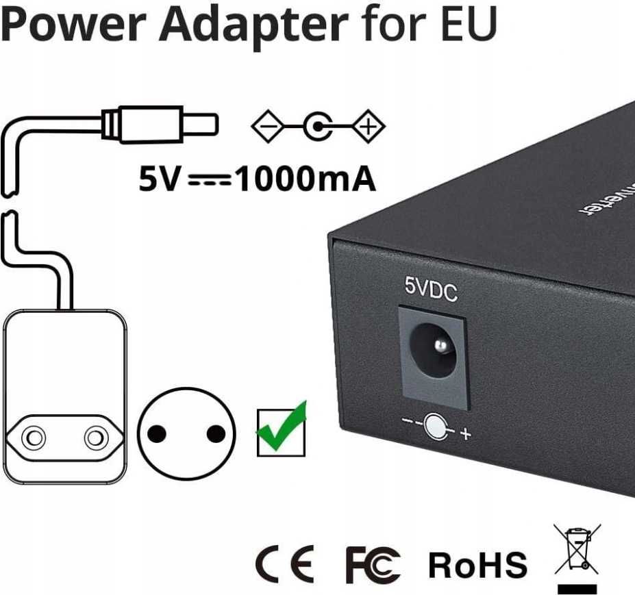 Konwerter mediów RJ45 SFP Gigabit 10GTEK Ethernet