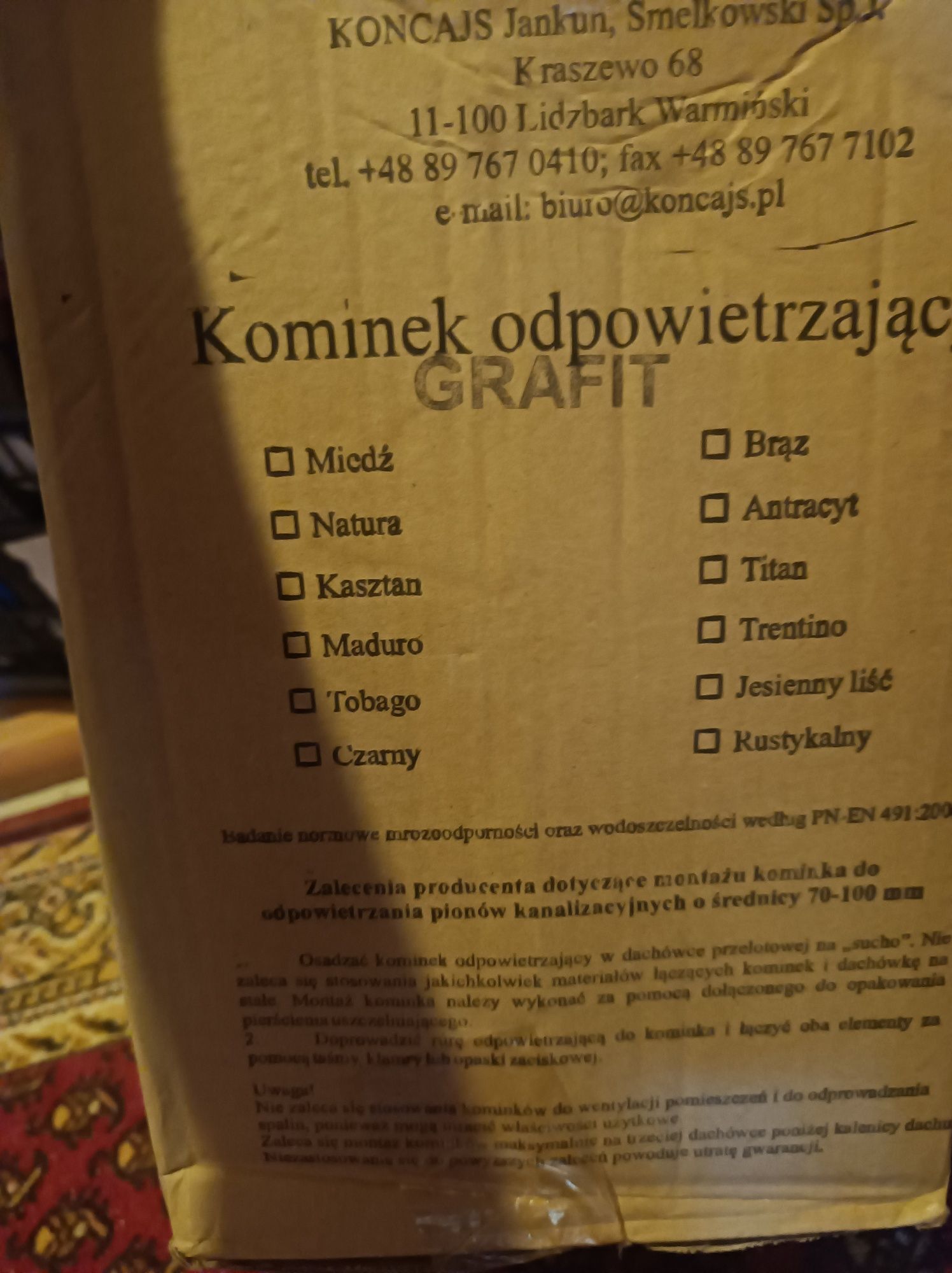 Kominek odpowietrzający plus dachówka Roben Piemont grafit ,