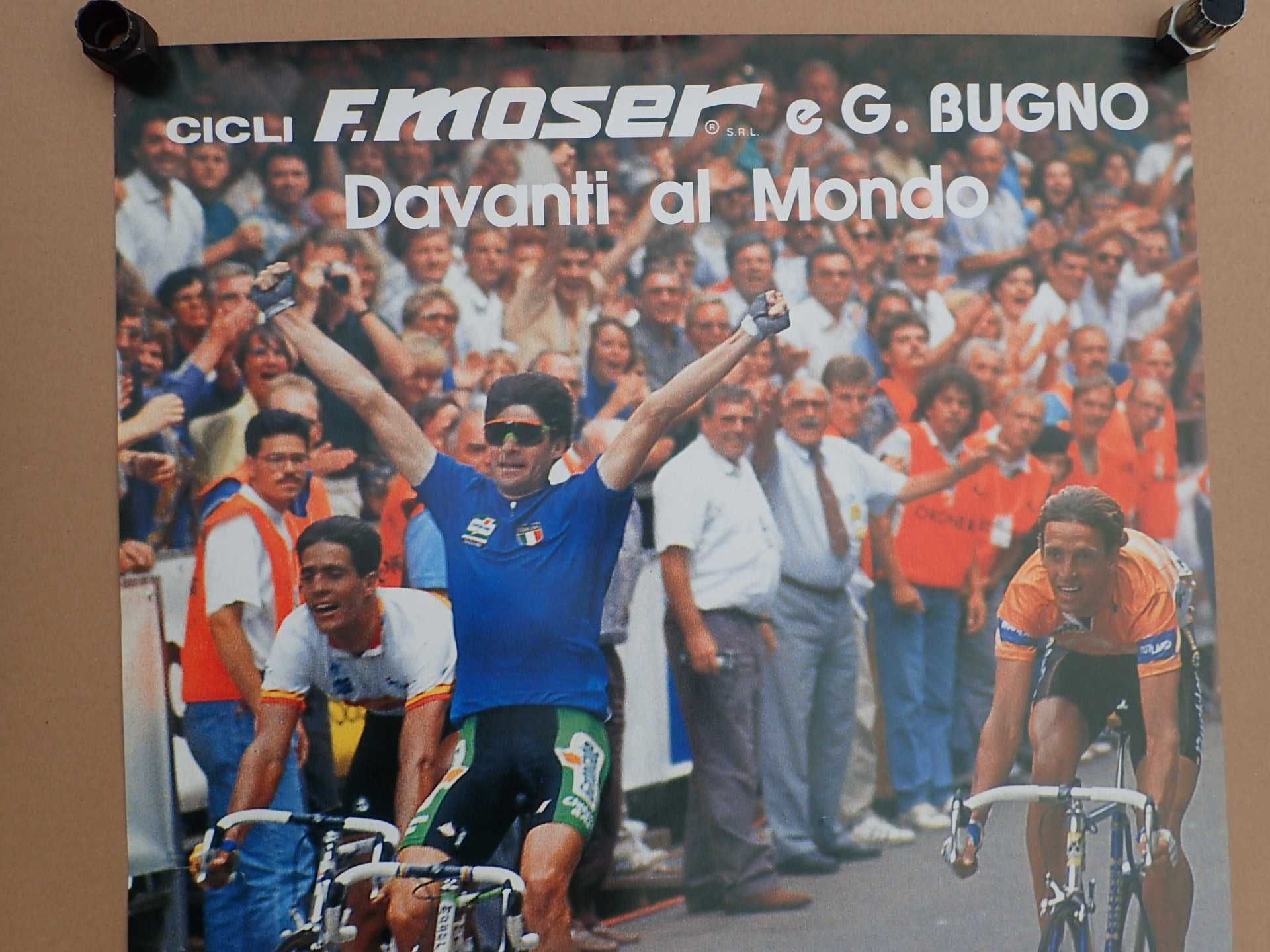 duży oryginalny plakat Francesco Moser Giani Bunno