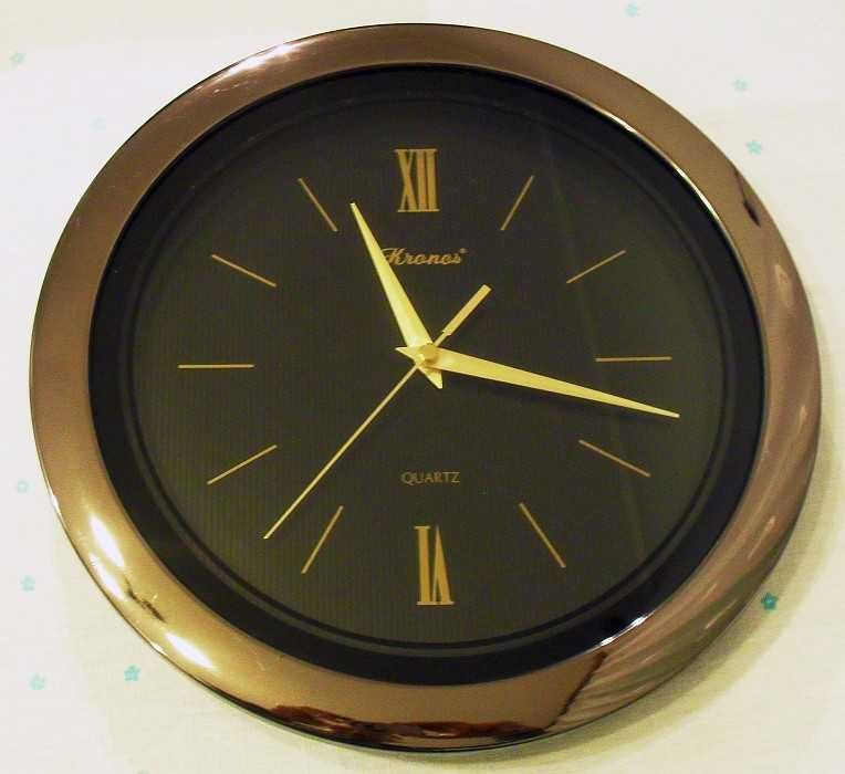 Kwarcowy zegar ścienny Kronos Quartz, 29 cm