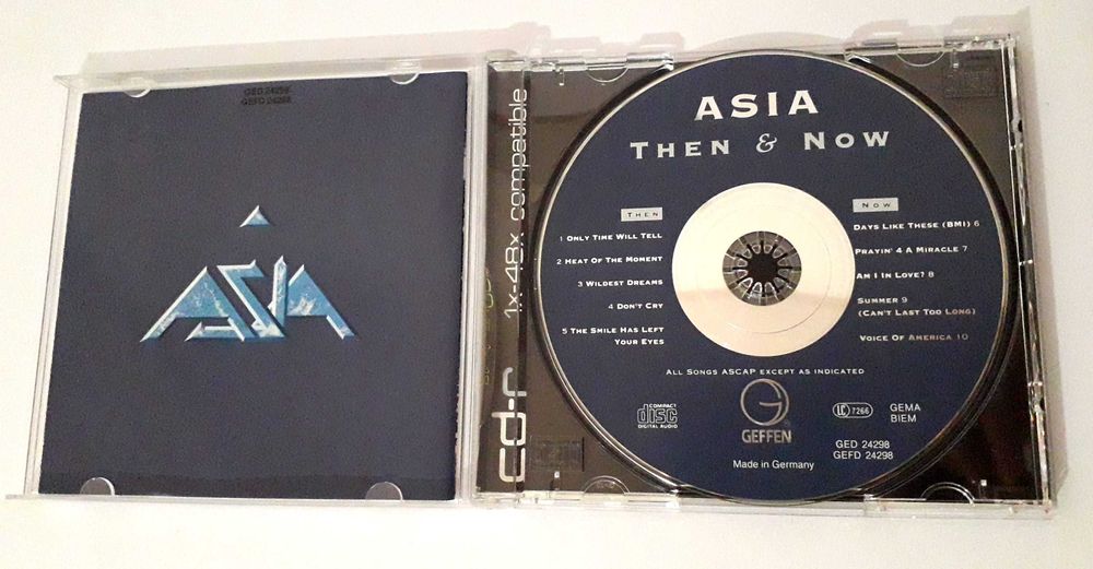CDs Música usados: Asia / Bon Jovi / Eurythmics - Set 1