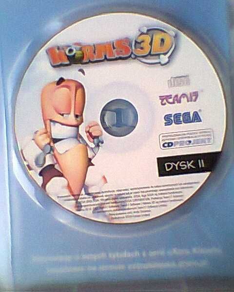 Gra komp. CD Worms 3D.Pełna wersja po polsku. + CD Nokia 6230.