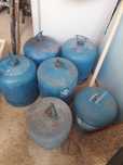 Lote 6 garrafas camping gas vazias