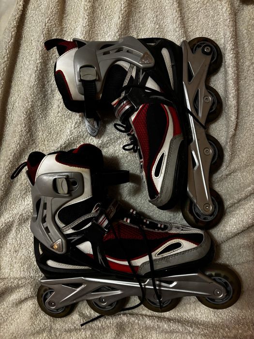 Дорослі роліки 44 розмір Rollerblade червоні чорні