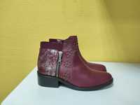 Botins pele Bordeaux  originais