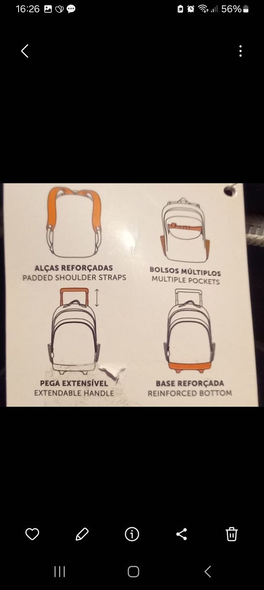 Mochila com rodas