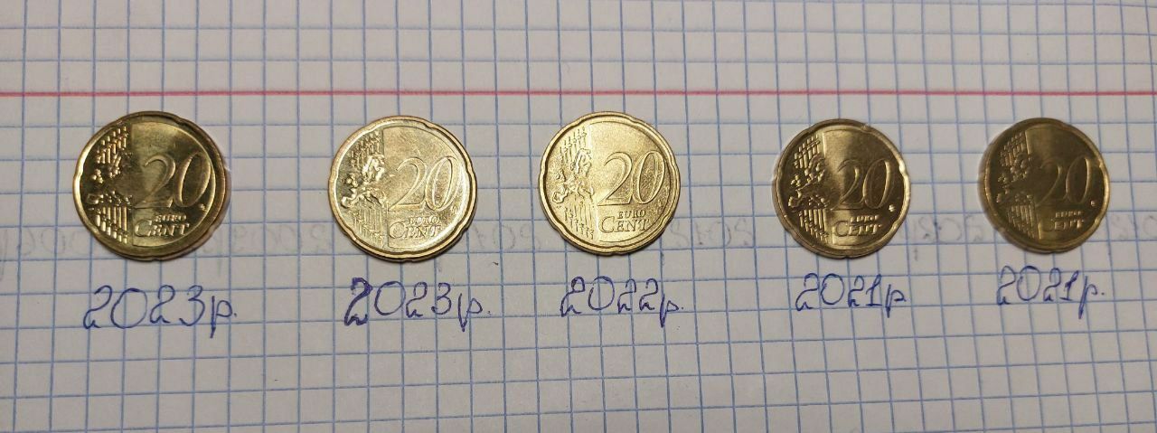 20 Euro cent рідкісних роки