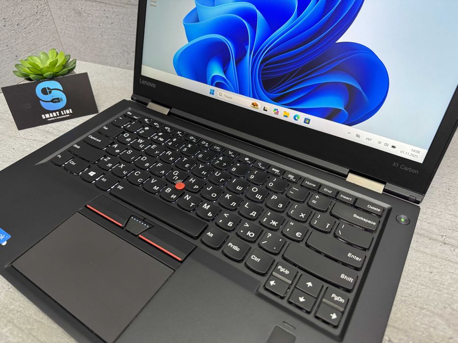 Стильний ноутбук Lenovo X1 Carbon Gen 4/256gb ssd/i5-6300u