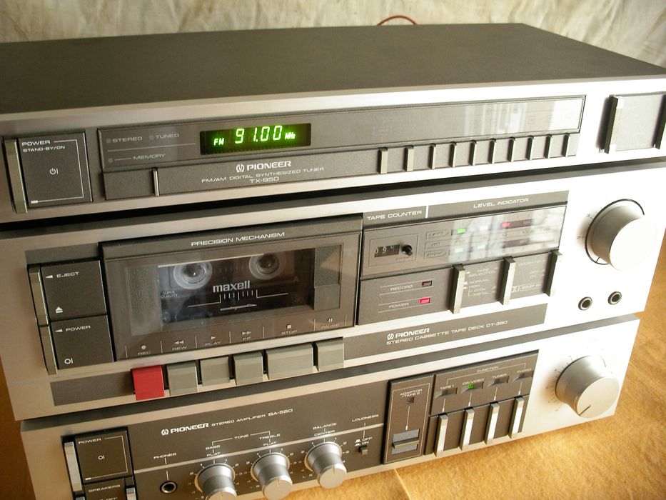 aparelhagem hifi pioneer 3 elementos