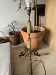 Lampa skandynawska mosiądz i alabaster vinted old scandi